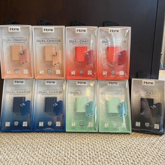 iHome Dual Charge 3.4A Wall Chargers - Picture 1 of 3